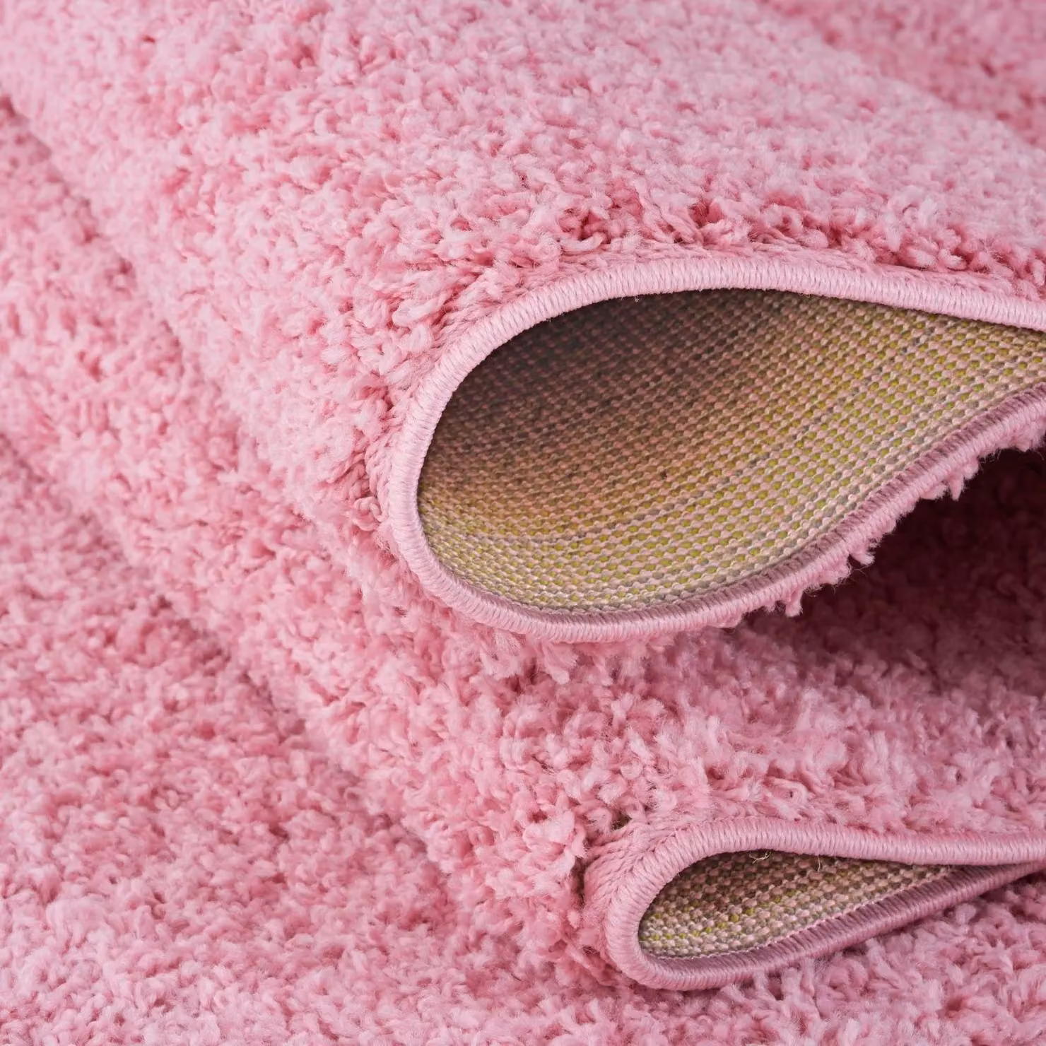 THE RUGS Soft Plain High Pile Shaggy Rug for Living Room or Bedroom, Pink, W: 160 cm, D: 230 cm – 2