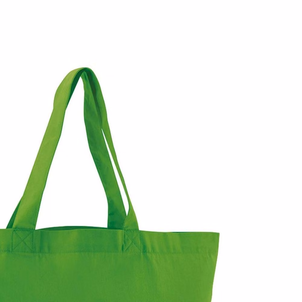 Westford Mill EarthAware Twill Shopper in Green W/H/D: 44 x 37 x 16 cm – 2
