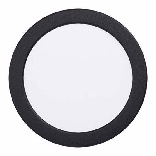 Loops Black Metal LED Recessed Wall and Ceiling Flush Downlight 10.5W