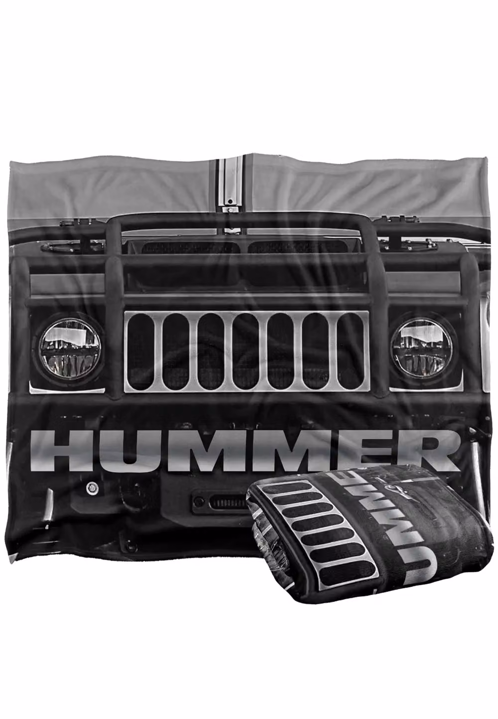 Hummer White Super Soft Fleece Throw Blanket, W/D/H: 152 x 127 cm – 4