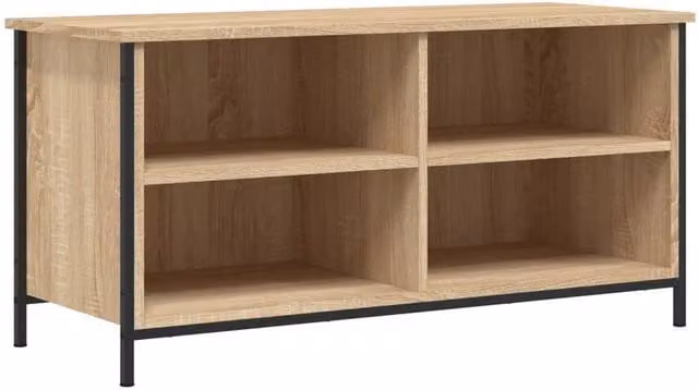 Berkfield Home TV Cabinet in Sonoma Oak, W/D/H: 100 x 40 x 50 cm