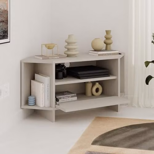 HOCUS PICUS Modern Corner TV Unit in Sandstone – 5