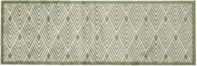 JVL Mega Runner Geometric Green Hallway Rug, W/D/H: 57 x 150 x 1 cm – 1