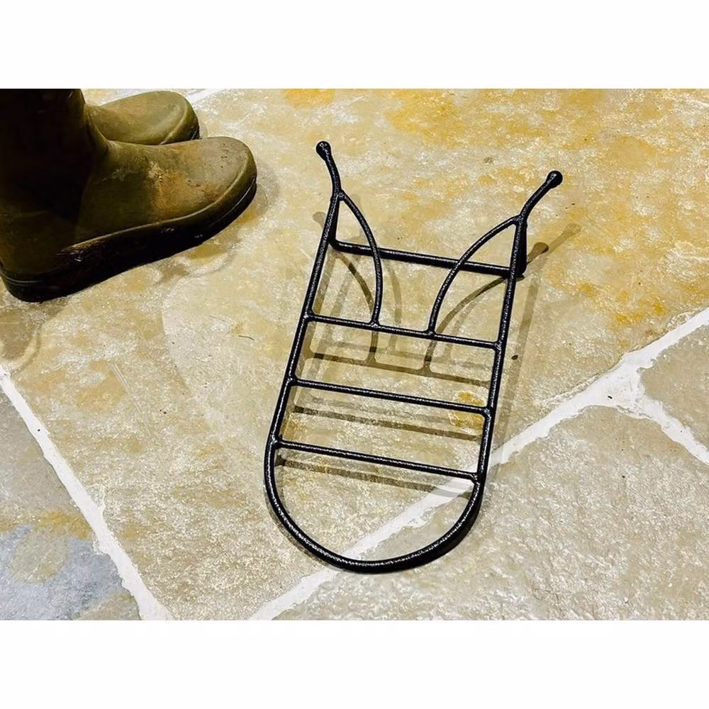 Poppyforge Metal Wire Boot Jack in Black, W: 24 cm, D: 24 cm, H: 8 cm – 2