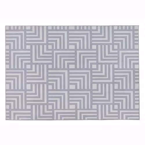 Phoenox Textiles Limited Origins Soho Washable Geometric Rug, Grey, W: 120 cm, L: 170 cm