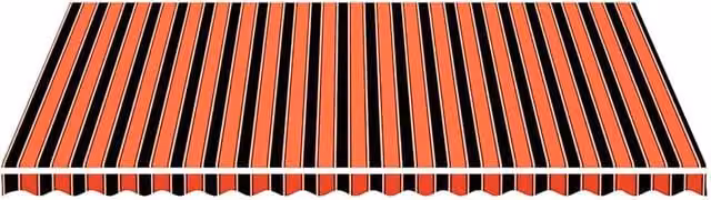 Berkfield Home Replacement Polyester Awning Fabric in Orange and Brown, W: 5 m, D: 3.5 m