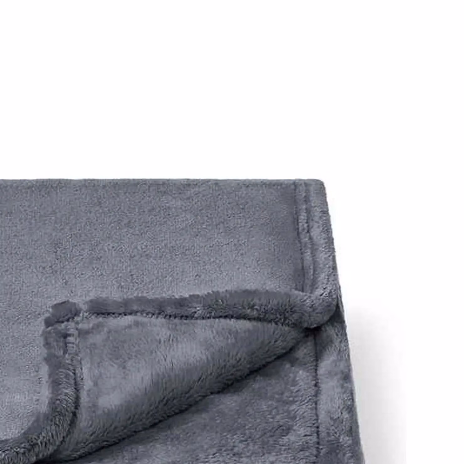 Brand Lab Fluffy Grey Fleece Blanket – 2