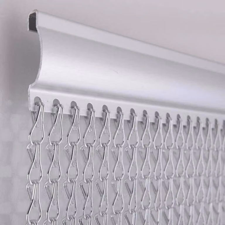 SPETLEK Aluminium Door Fly Screen in Silver