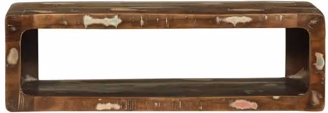 Berkfield Home Rustic Reclaimed Solid Wood TV Cabinet in Brown, W: 80 cm, D: 30 cm, H: 25 cm – 1