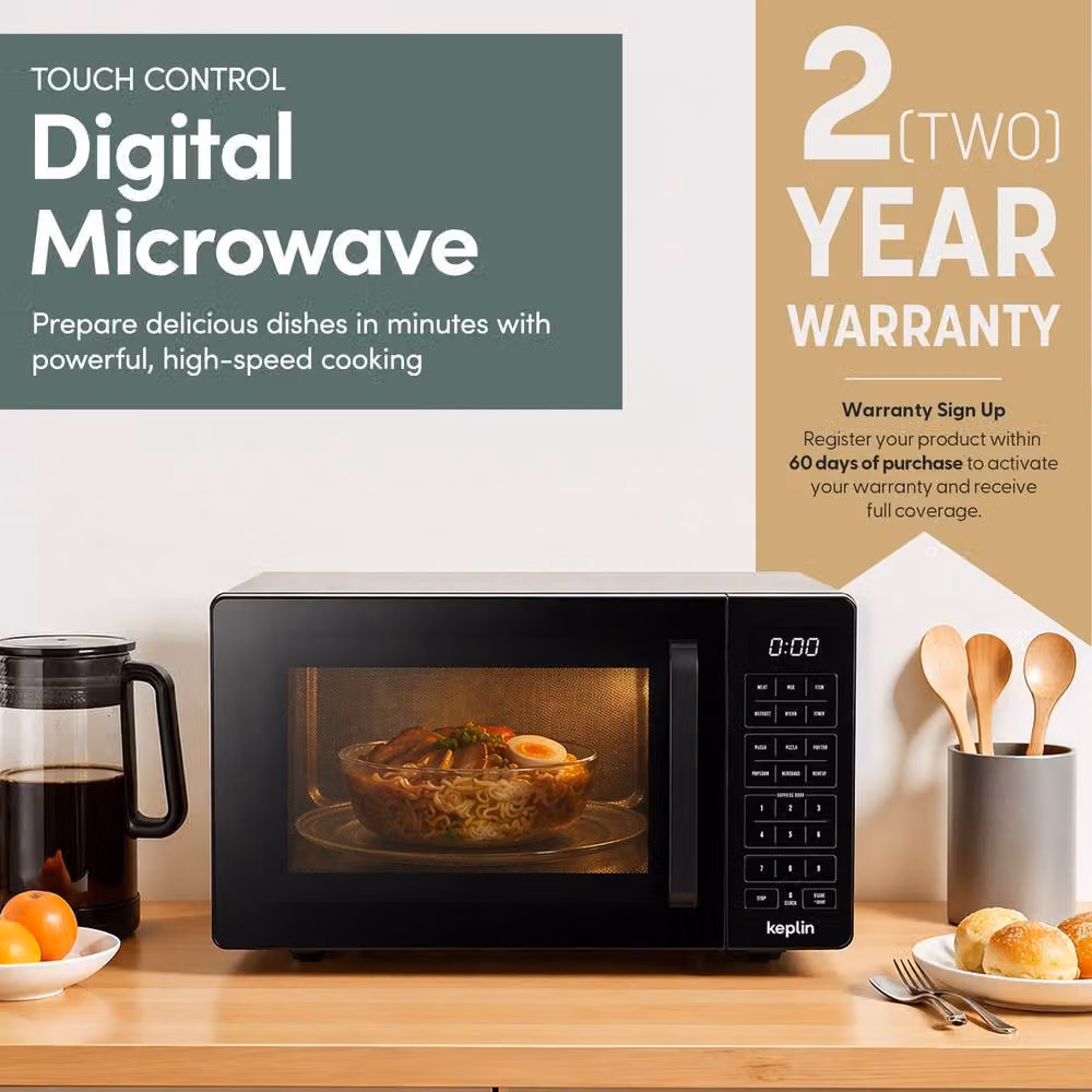 Keplin 20L Solo Microwave Oven, 800W, Black – 7