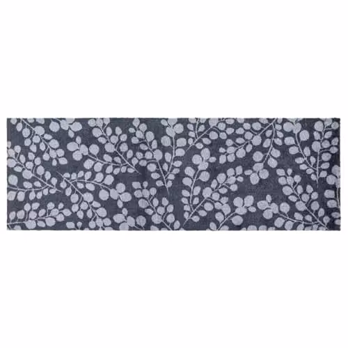 JVL Mega Mat Machine Washable Entrance Runner and Doormat Set, Branches, Grey, W/D/H: 150 x 57 x 2 cm – 2