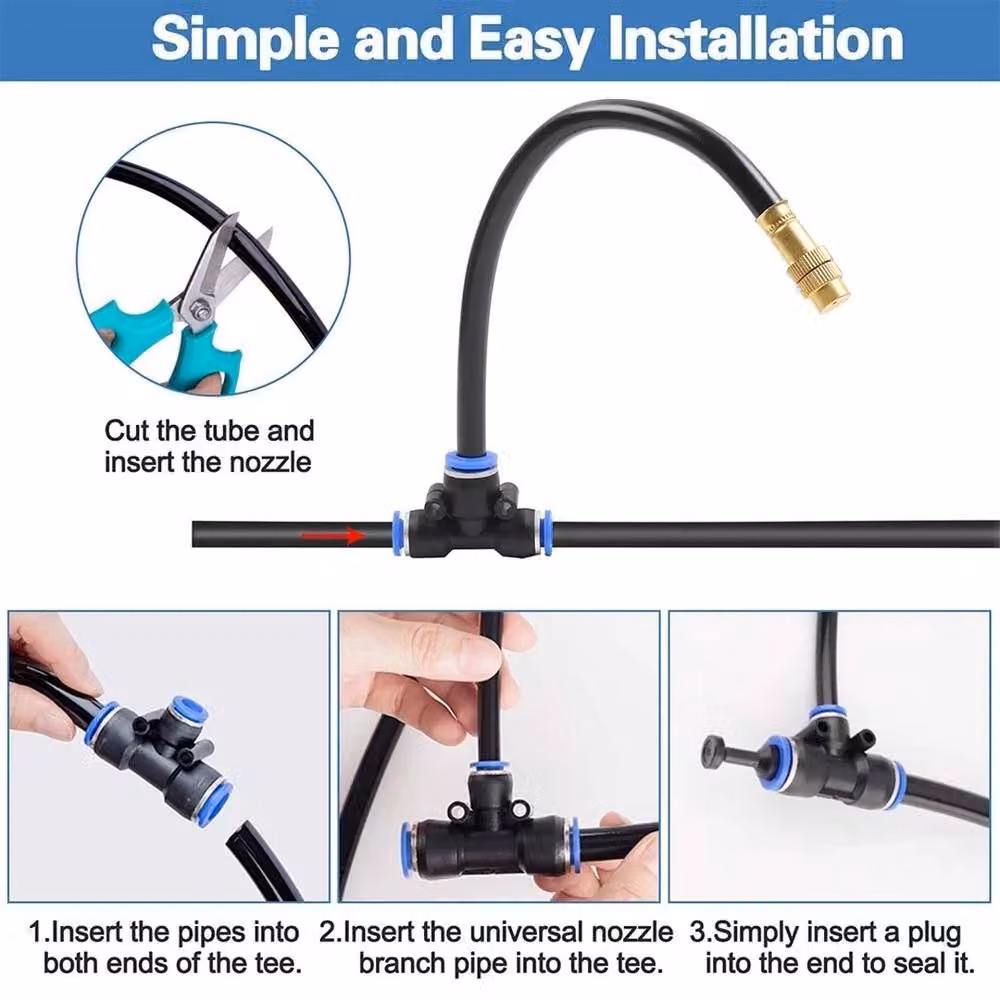 FLAVORA Garden Drip Irrigation Kit, Black – 3