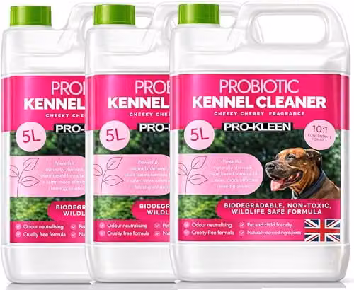 Pro-Kleen ProBiotic Kennel Cleaner Cherry Fragrance, 3 x 5 l – 1