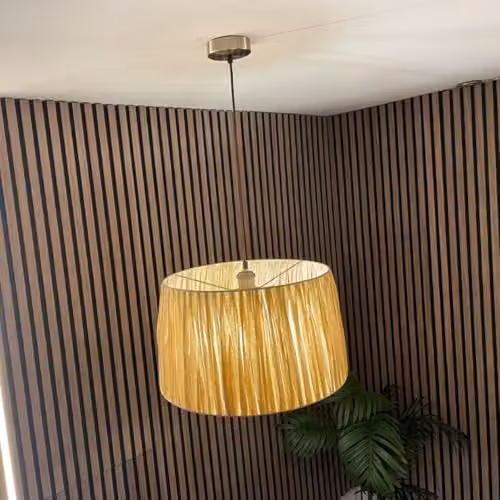 CGC Lighting Tove Lampion Straw Paper Lampshade in Beige – 2