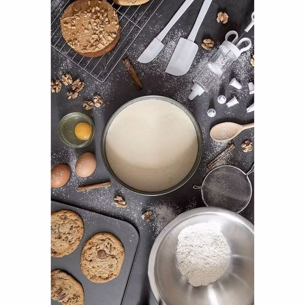 VOGREX Non-Stick Loose Base Round Springform Cake Tin, Grey, Diameter: 23 cm – 5
