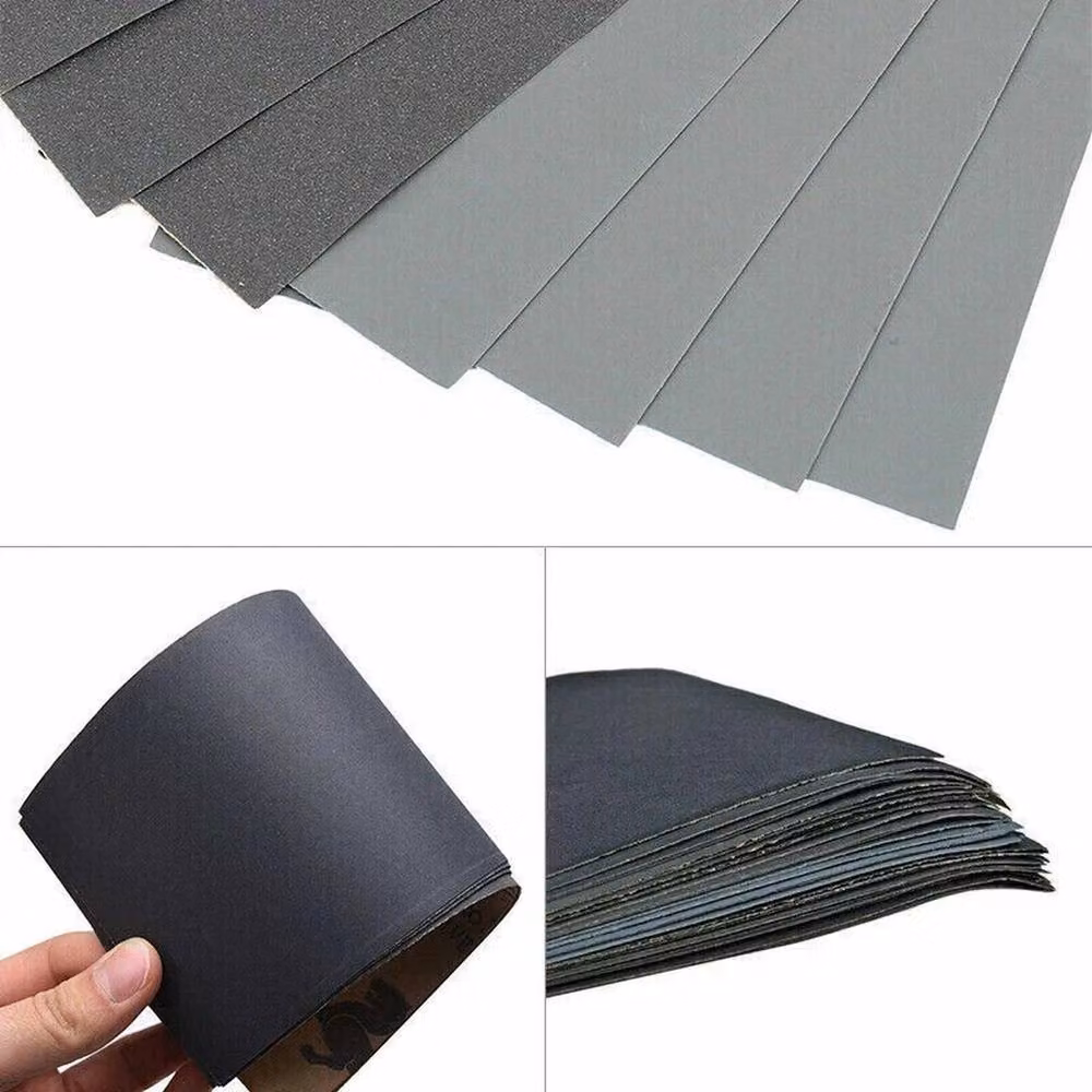 SPETLEK 81-Piece Assorted Wet and Dry Sanding Hand Paper Set, Black, W: 1000 cm x H: 52 cm – 4