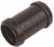 FloPlast Push Fit Waste Coupling, 40mm, Black