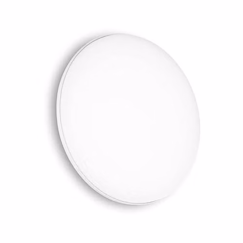 Netlighting Mib LED Round Flush Ceiling Light, White, IP65, 3000K Warm White