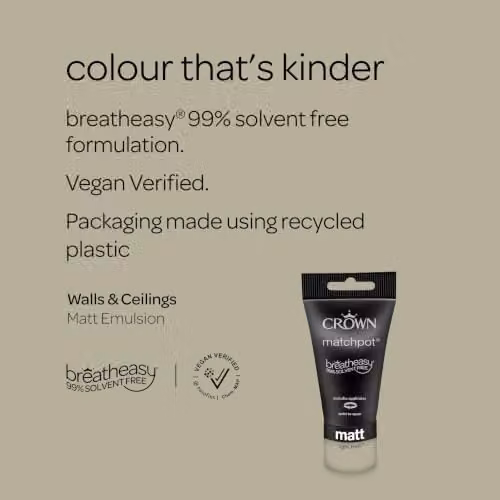 Crown Walls & Ceilings Fern Green Matt Paint Tester Sample 40ml – 2