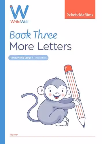 Schofield & Sims WriteWell Handwriting Practice Book 3: More Letters for Children, Ages 4-5, Multicolour