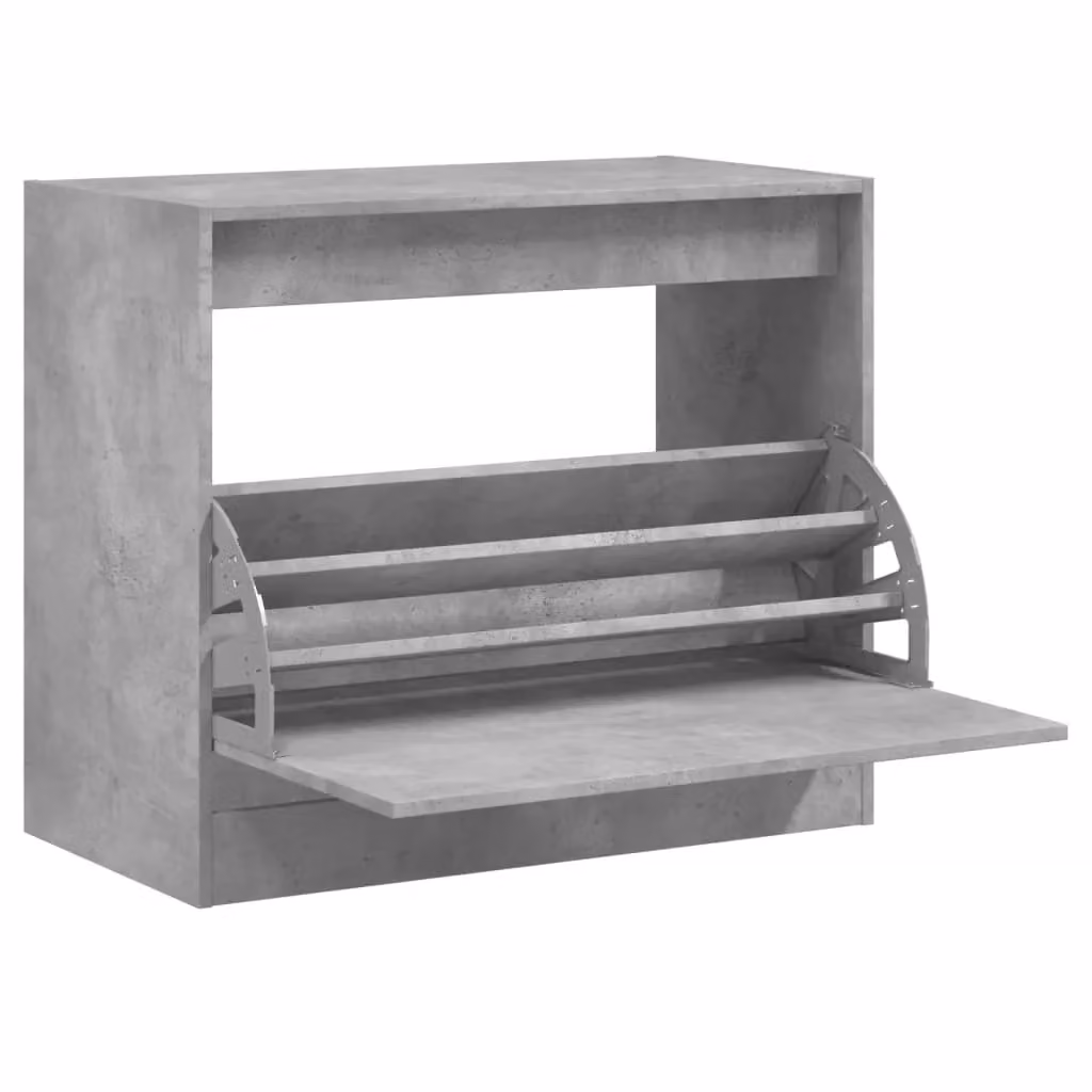 Berkfield Home Shoe Cabinet in Grey, W/D/H: 80 x 42 x 69 cm – 2