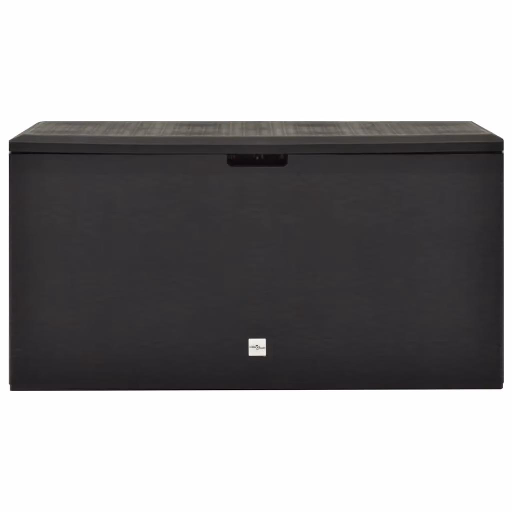 Berkfield Home Garden Storage Box in Anthracite and Black, W/D/H: 114 x 47 x 60 cm – 2