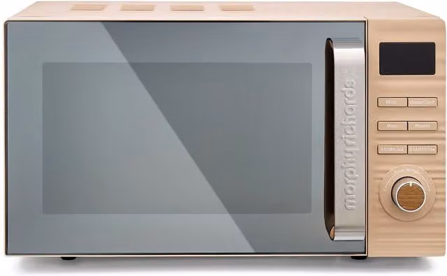 Morphy Richards Clay 800W Solo Countertop Microwave in Brown Felspar
