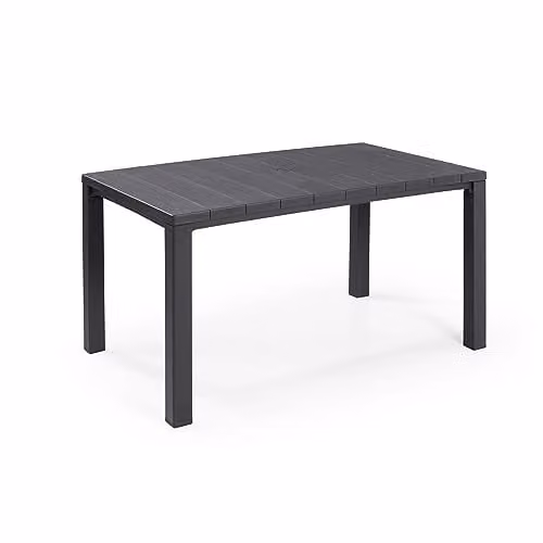 Keter Julie 6 Seater Grey Garden Dining Table W/D/H: 147 x 90 x 75 cm – 1