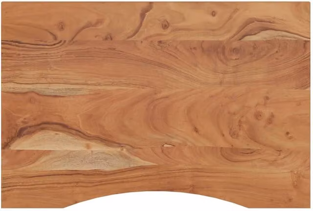 Berkfield Home Rectangular Solid Wood Acacia Desk Top, Brown, W: 80 cm, D: 60 cm, H: 2.5 cm
