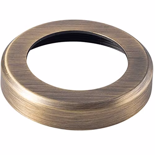 Loops Pair Screw On Round Rose Cover Plates in Antique Brass, Diameter: 50 mm, Depth: 10 mm – 1