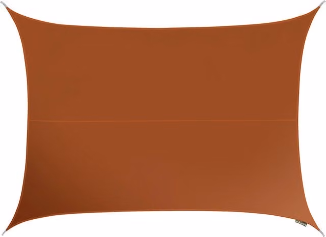Kookaburra Rectangular Water Resistant Sun Shade Sail, Orange, W: 4 m, D: 3 m