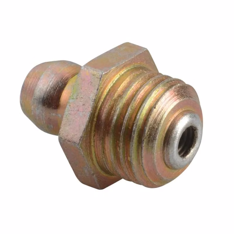 Lumatic Straight Hydraulic Nipples in Bright Zinc Steel – 2