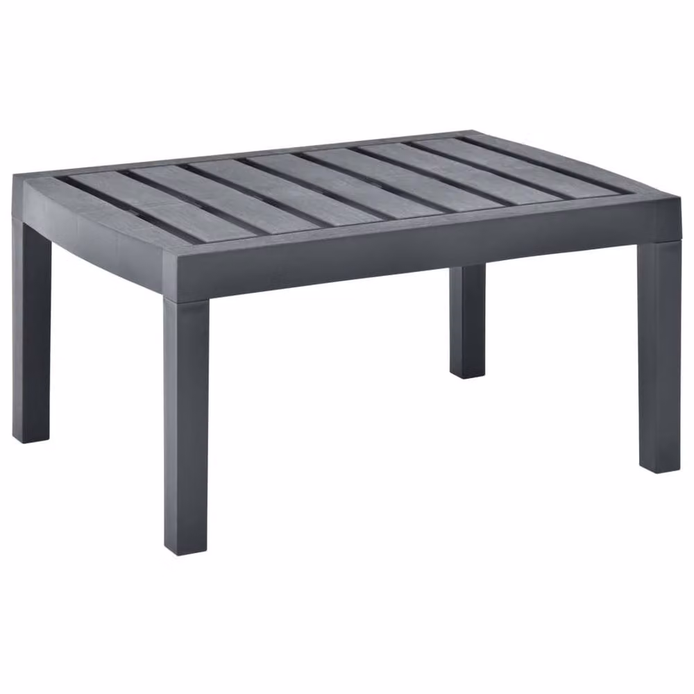 Berkfield Home Anthracite Garden Table, W/D/H: 78 x 55 x 38 cm – 2