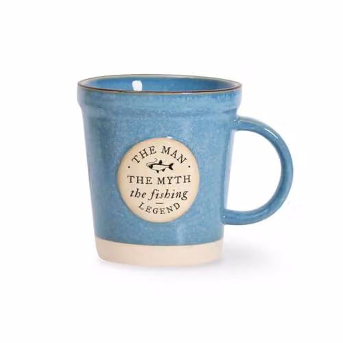 History and Heraldry Personalised Fishing Ceramic Plant Pot Style Mug in Orange, Blue and Multicolour – 2