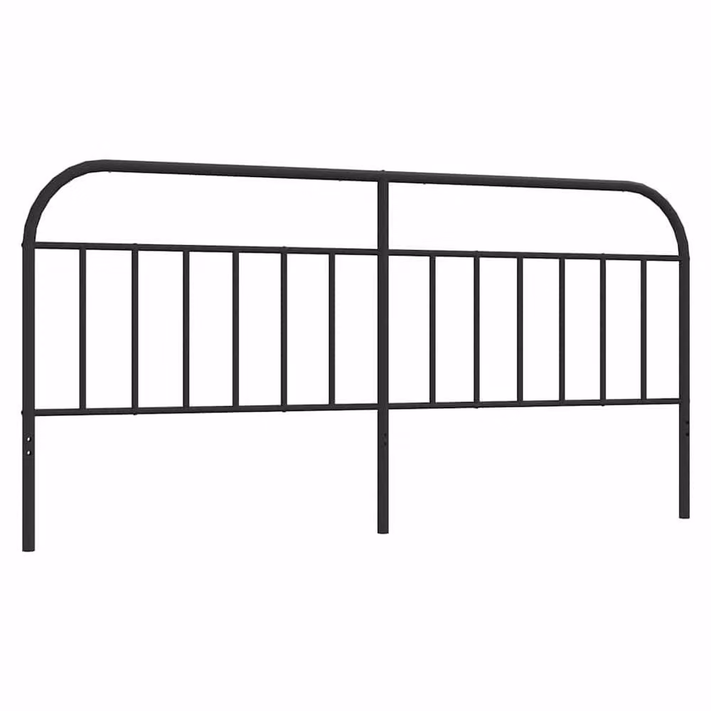 Berkfield Home Matt Black Metal Headboard 193 cm – 2