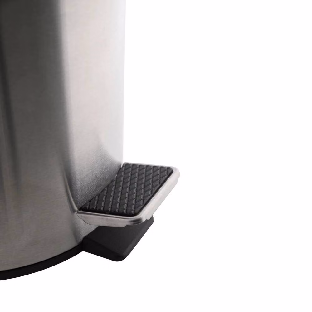 Marco Paul 3L Small Stainless Steel Pedal Bin with Removable Inner Bucket in Silver – 4
