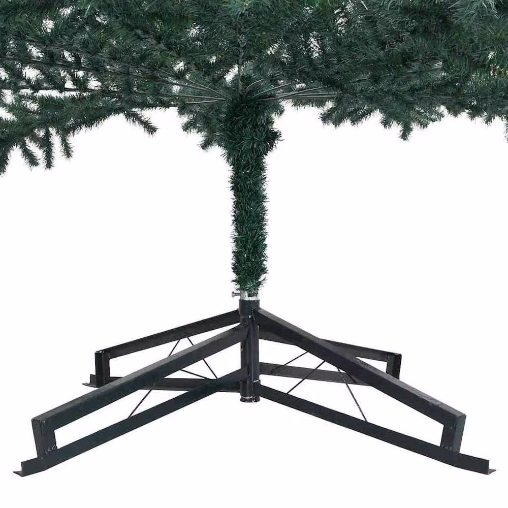 Berkfield Home Pre-lit Artificial Christmas Tree in Green with Stand – 4