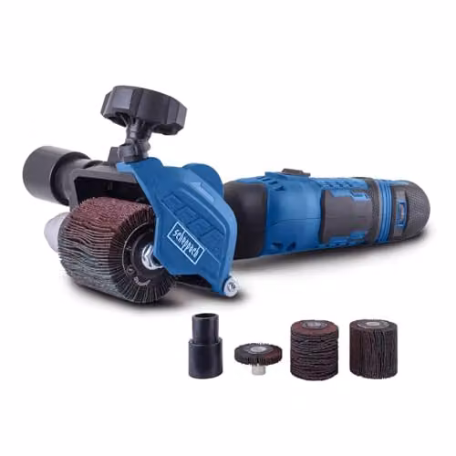 Scheppach MRS500 Benchtop Multi Drum Sander, Blue, 300W, 60mm Drum, Variable Speed, Dust Extraction, 230V
