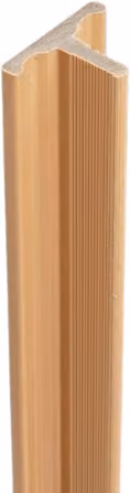 Ecoscape WPC Composite Slatted Cladding Joint Trim in Brown