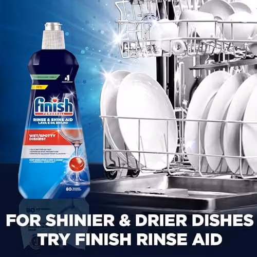 Finish Dishwasher Rinse Aid, 400 ml, White and Blue – 3