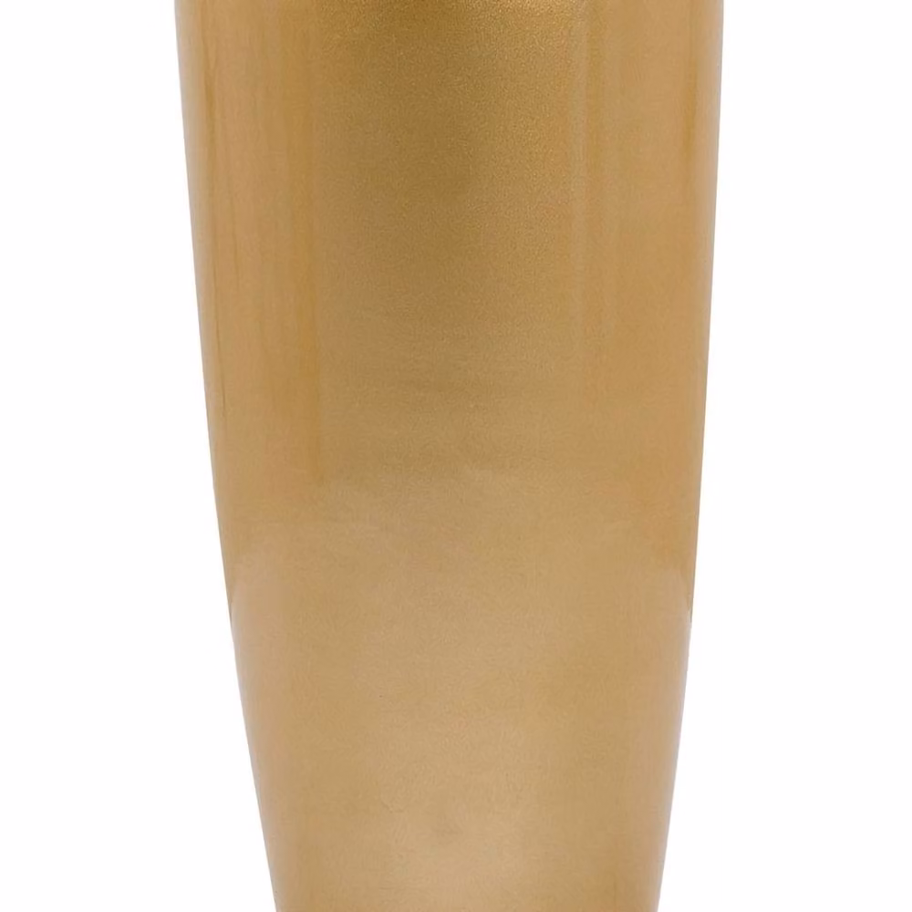 Wyld and Coco Gold Stone Tall Round Ceramic Plant Pot, Height: 40 cm – 2