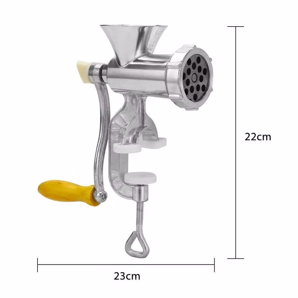 Nordara UK Manual Sausage Maker and Meat Grinder Filler Tool in Silver Stainless Steel – 2