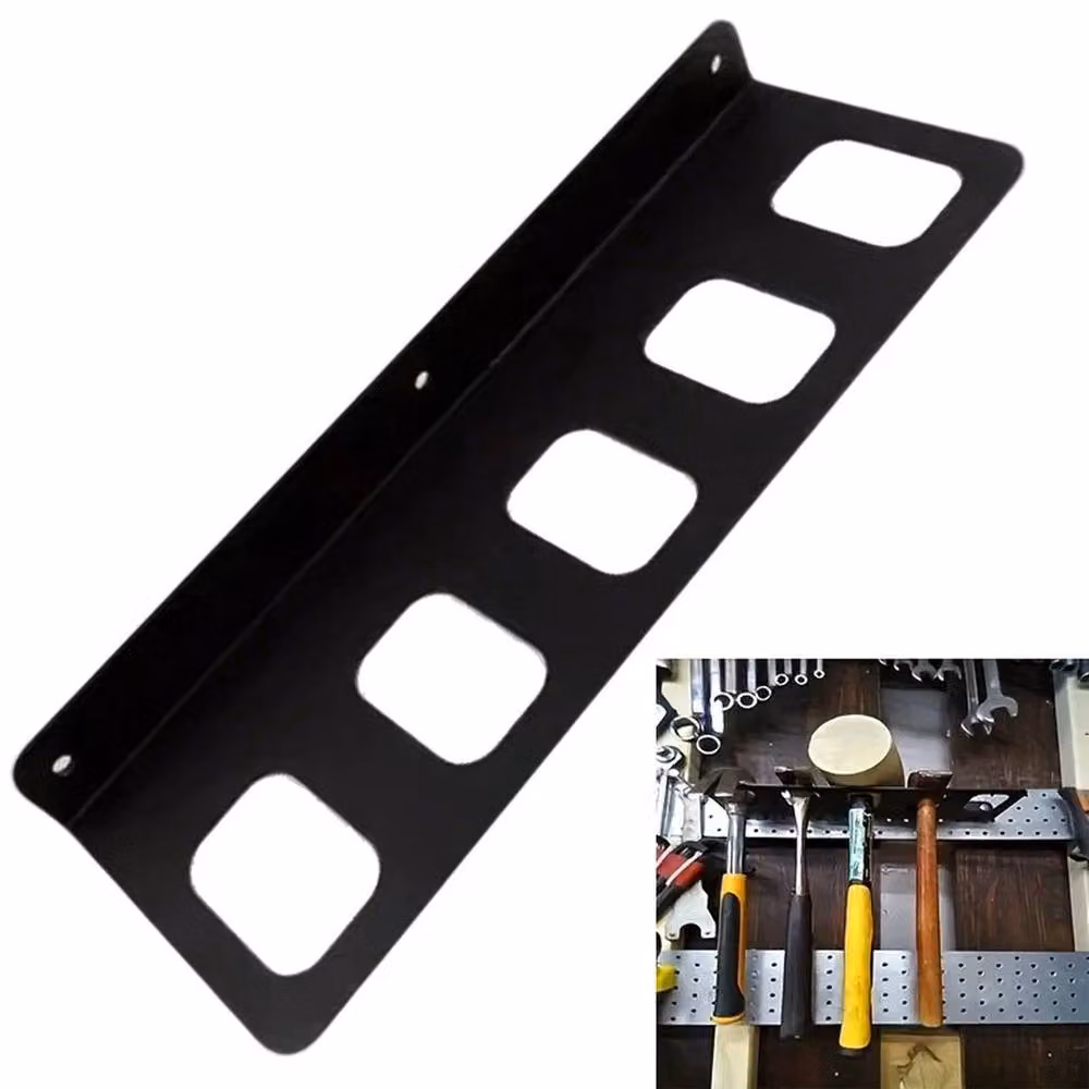NESTLUNE Wall Mounted Heavy Duty Hammer Frame Tool Frame in Black W: 52 cm, H: 1000 cm – 3
