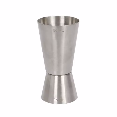 Rink Drink Stainless Steel Conical Jigger in Silver, 25/50ml – 1