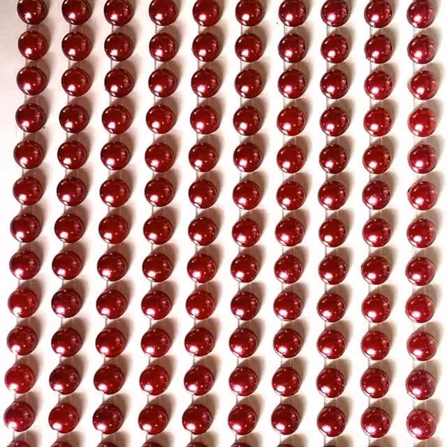 Syntego 200 Burgundy Red Round Pearls