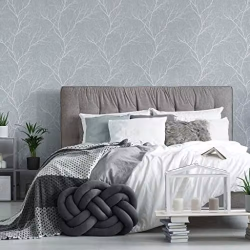 Fresco Duck Egg Blue Nature and Floral Modern Wallpaper – 2