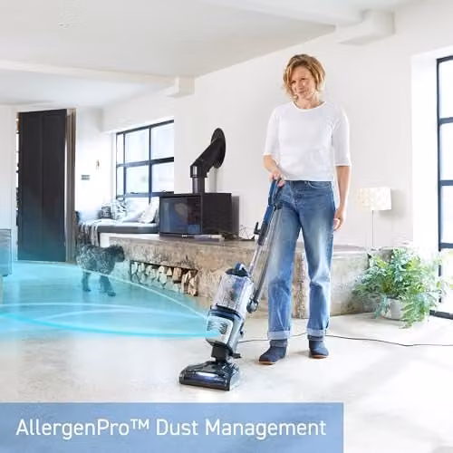 Vacmaster Respira Lift Off Pet Upright Bagless Cyclonic Vacuum Cleaner with HEPA 13 Filtration, Anti-Hair Brush Roll and Pet Tool in Grey and Blue – 2