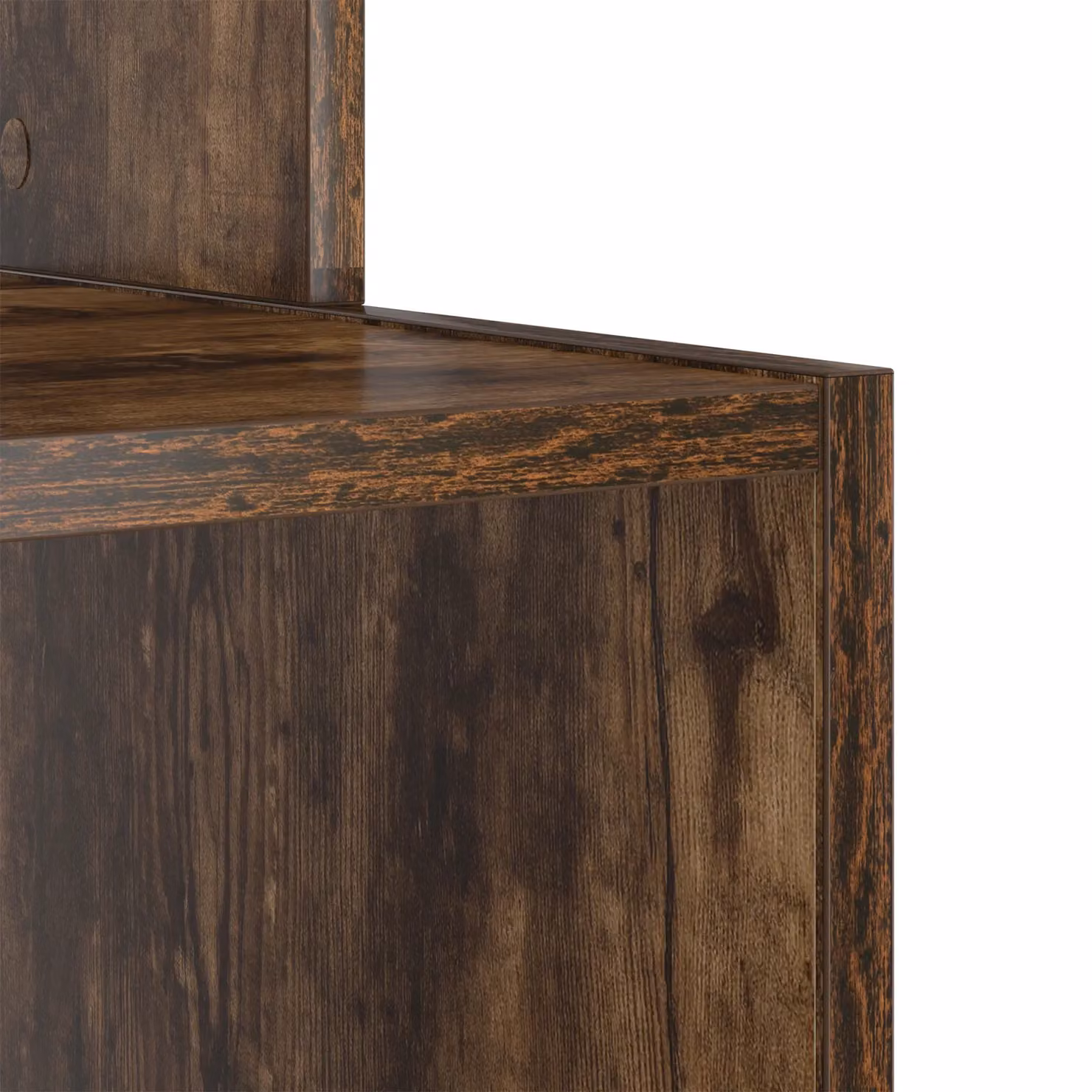 Berkfield Home Smoked Oak Computer Desk in Brown, W/D/H: 106.0 x 88.5 x 41.2 cm – 5