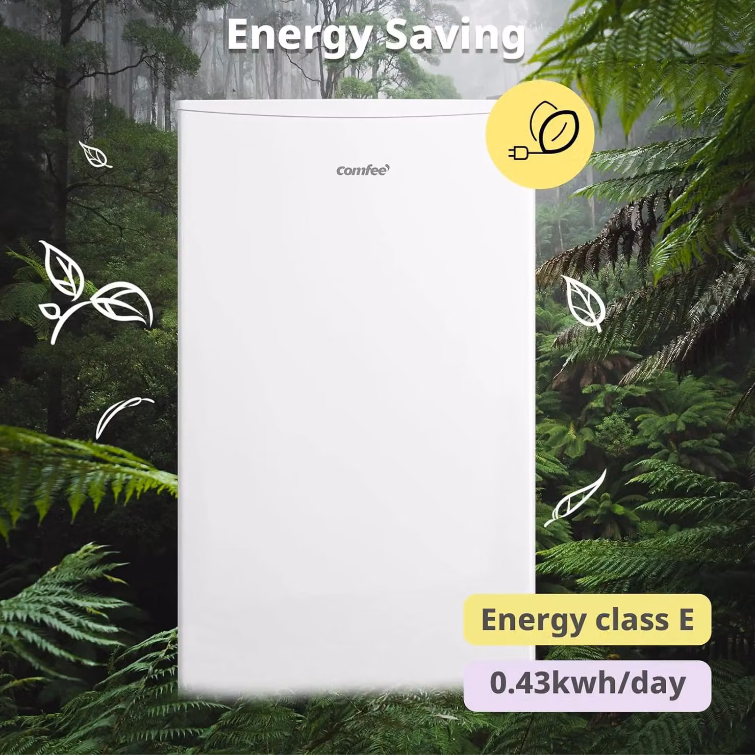 Living and Home 60L White Freestanding Under Counter Upright Freezer with Reversible Door and Adjustable Thermostat, W/D/H: 47.5 x 44.5 x 84.5 cm – 3