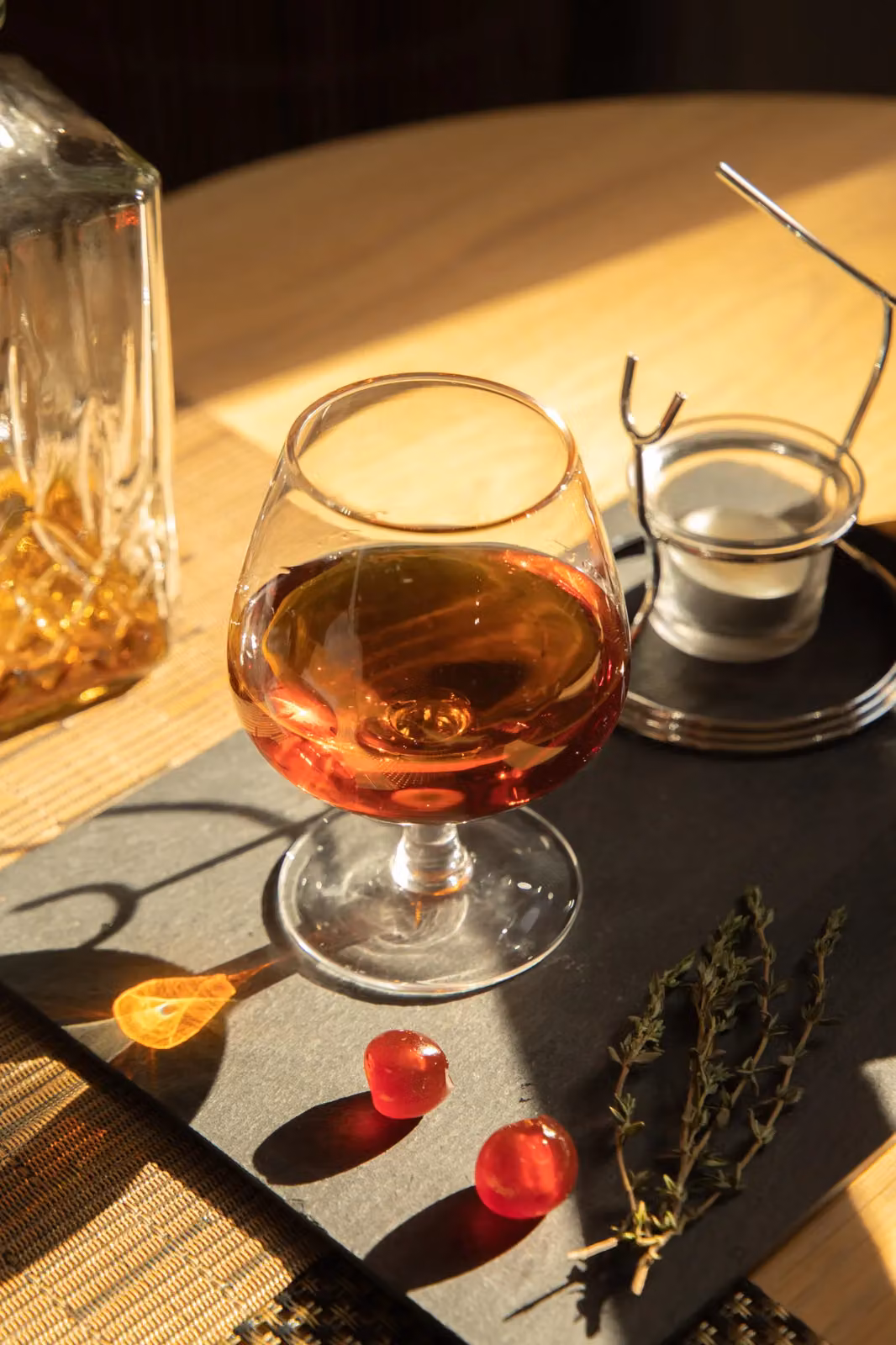 BarCraft Brandy and Cognac Warmer Gift Set in Silver and Transparent Glass – 6